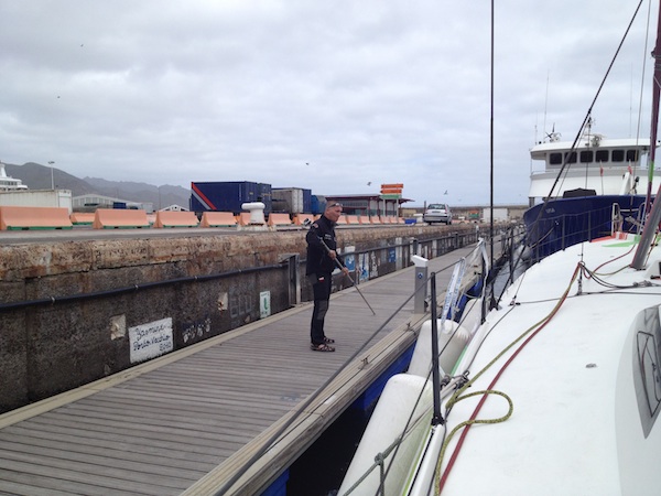 Przygotowania do inspekcji kila za pomocą kamery GoPro :) / Fot. M. Świstak marczewski