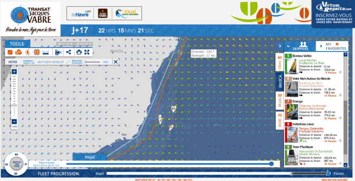 Sytuacja na wodzie 25.11.2013 o godzinie 0930 UTC / TJV2013