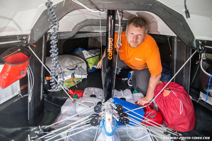 Mini-transat 2015 au départ. Douarnenez - Lanzarote - Pointe à Pître