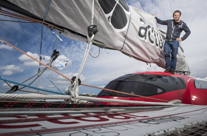The Transat Bakerly yacht race. The solo transatlantic race starts from Plymouth UK on Monday 2nd - New York. USA. Image licensed to Lloyd Images