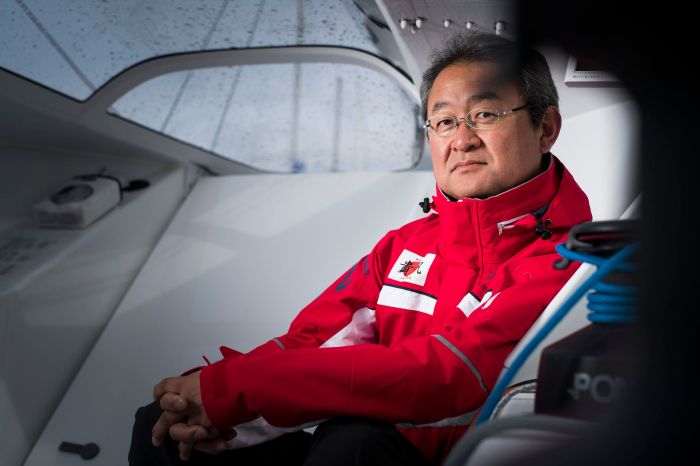 The Transat Bakerly yacht race. The solo transatlantic race starts from Plymouth UK on Monday 2nd - New York. USA. Pictures of Class40 skipper Hiroshi Kitada (JPN) onboard his race yacht "KIHO" Image licensed to Lloyd Images