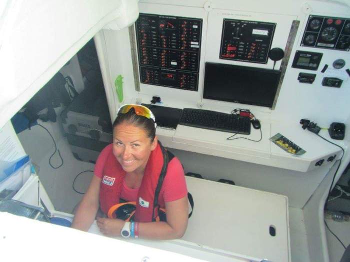 Nawigacja na Atlantyku. / Fot. z archiwum Marty Michalskiej