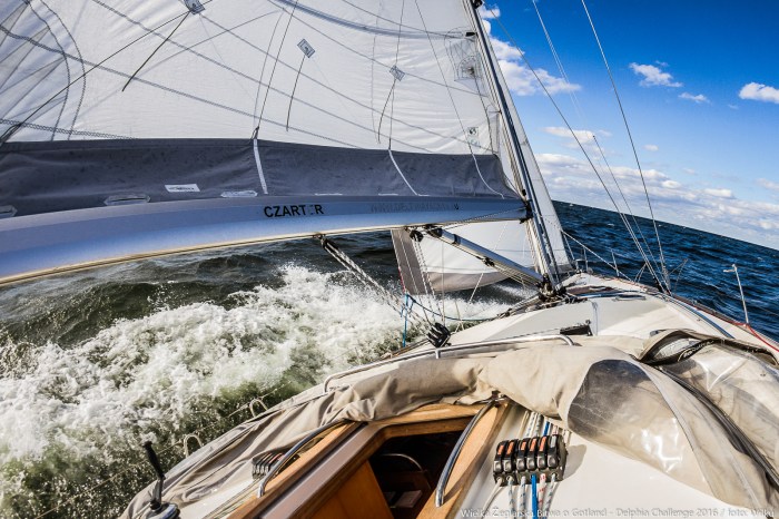 Na trasie, gdzieś w okolicach Gotlandii :)) / Fot. M. Wilczek z pokładu Delphia V