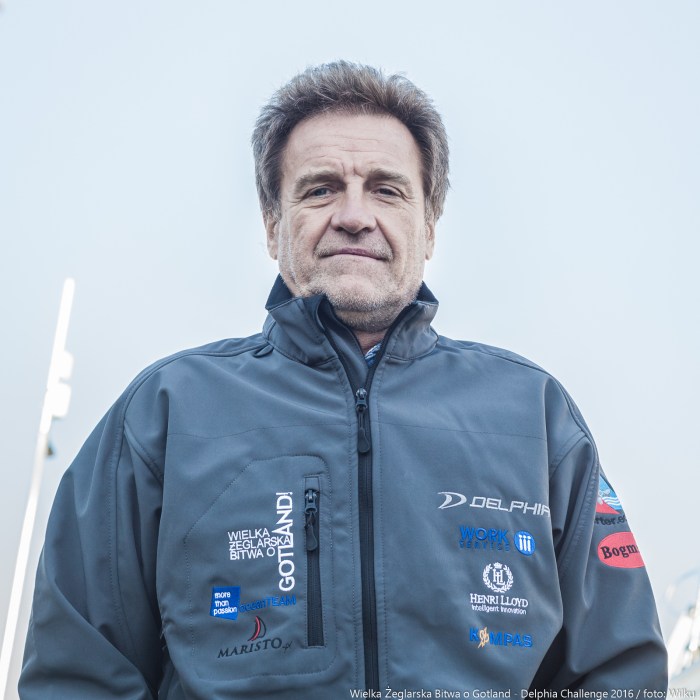 Mirosław Zemke - skiper "Hobarta". / Fot. M. Wilczek