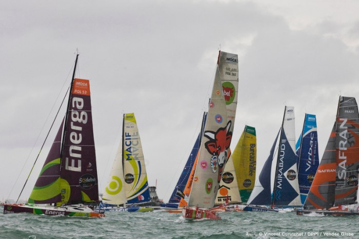 SAILING - START VG 2012-2103 - LES SABLES D'OLONNE (FRA) - 10/11/2012 - PHOTO VINCENT CURUTCHET / DPPI / VENDEE GLOBE - START -