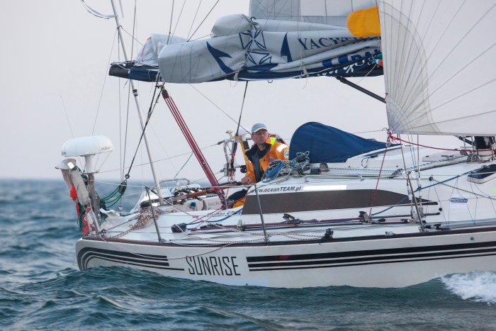 SUNRISE i Krystian Szypka za sterem. / Fot. z archiwum K. Szypki