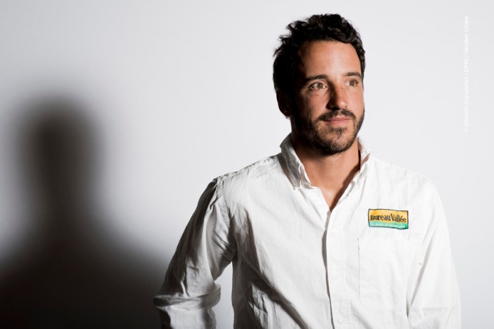 Skipper's studio with Louis Burton (FRA), skipper Bureau Vallee, during official launch of the Vendee Globe 2016 at Palais Brongniart in Paris, France, on september 14, 2016 - Photo Vincent Curutchet / DPPI