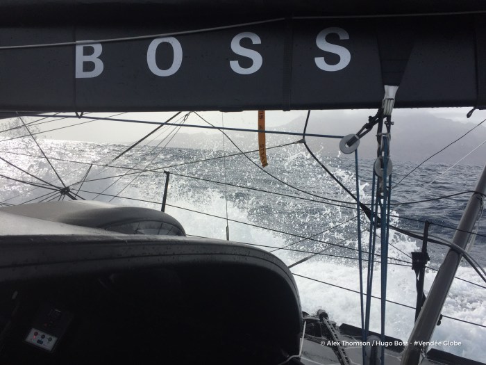 Photo sent from the boat Hugo Boss, on November 12th, 2016 - Photo Alex Thomson Photo envoyée depuis le bateau Hugo Boss le 12 Novembre 2016 - Photo Alex Thomson