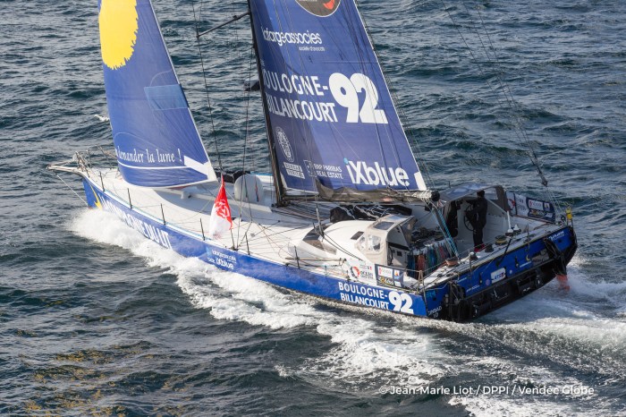 Tak jachty wyglądał na starcie. / Fot. Photo Jean-Marie Liot / DPPI / Vendee Globe