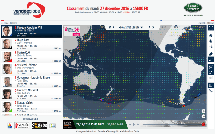 Pierwsi mijają Horn, ostatni - Leeuwin. Odległość pomiędzy pierwszym a ostatnim jachtem to dziś 7 734 Mm.