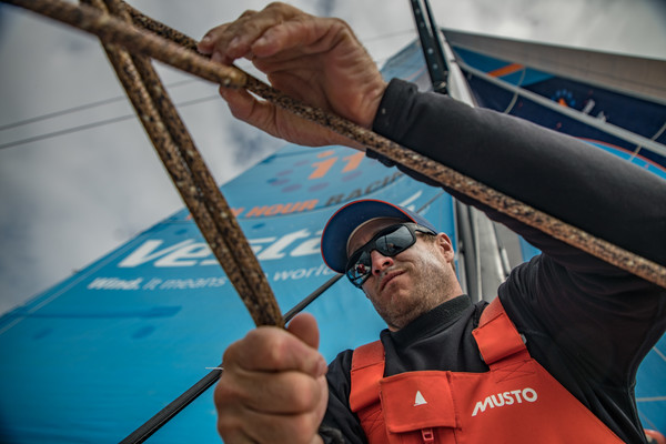 Leg 11, from Gothenburg to The Hague, day 04 on board Vestas 11th Hour. 24 June, 2018. Nick Dana.